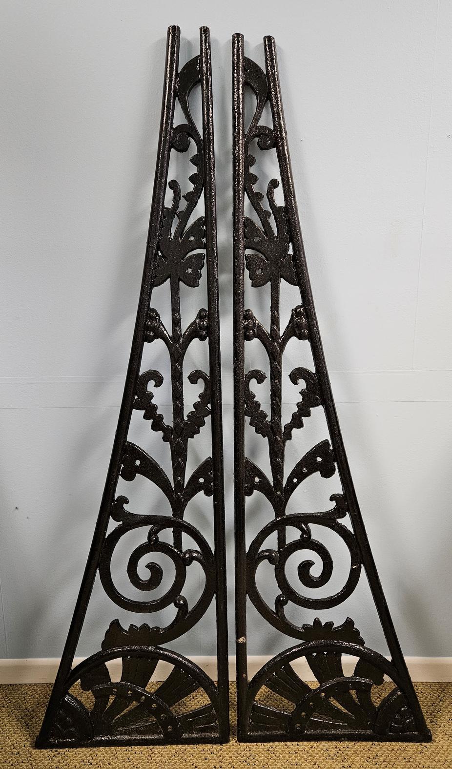 Pair Large Iron Balcony Brackets