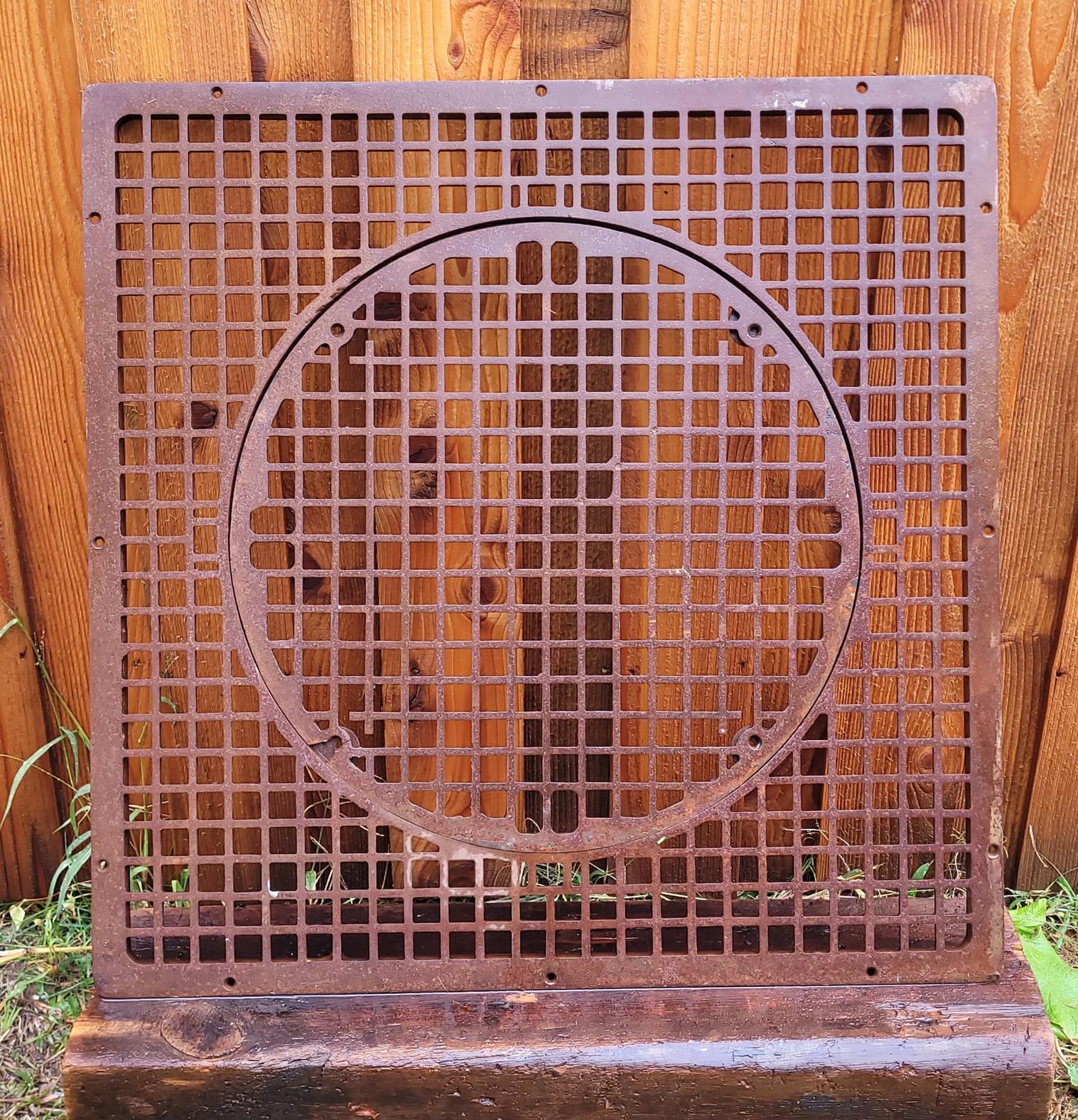 Large cast iron grate