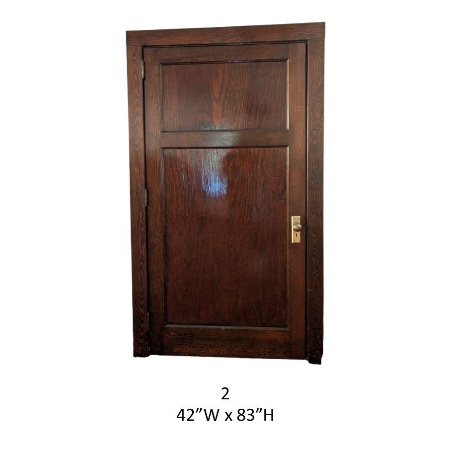 Antique Two Panel Oak Doors