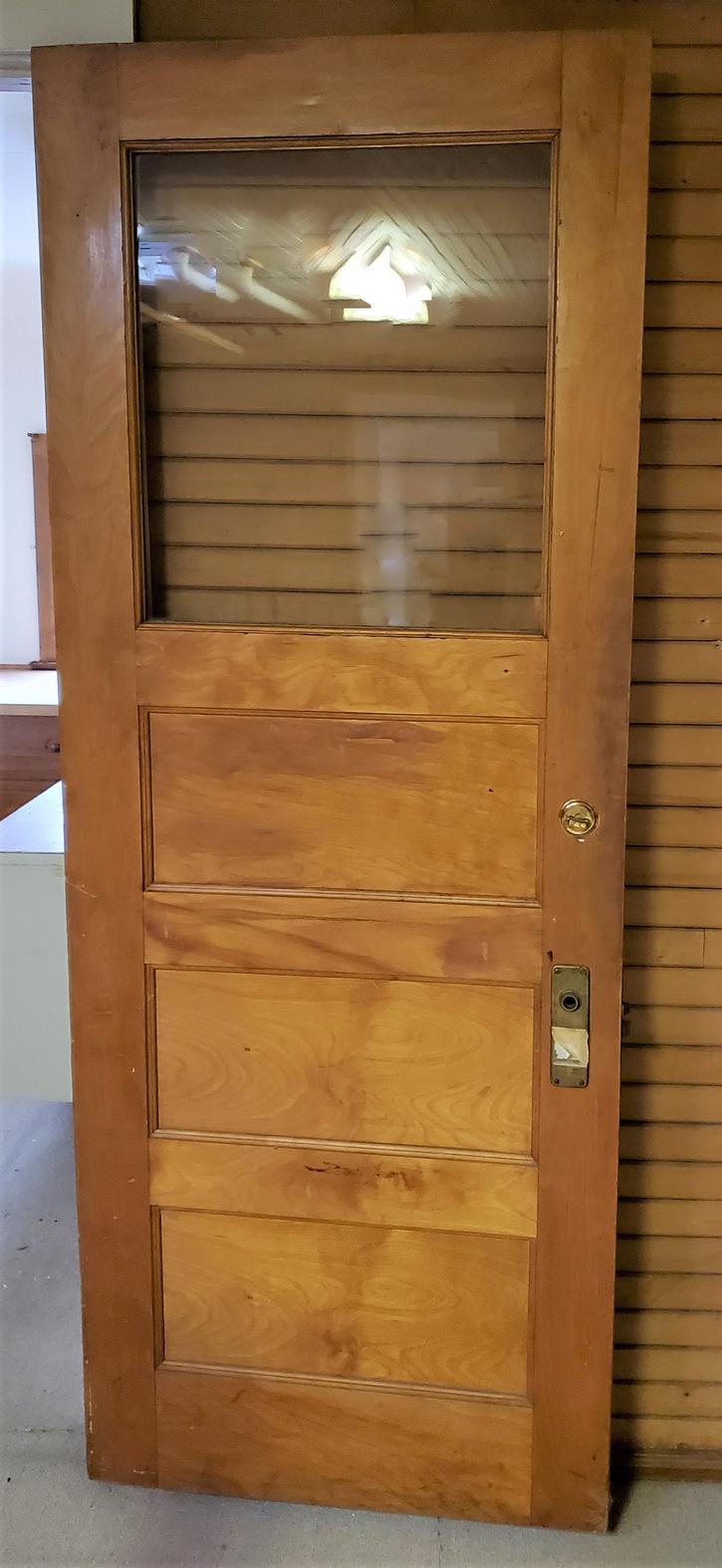 Door with Upper Clear Glass -003