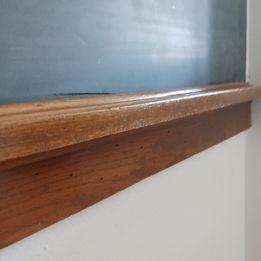 Solid Oak Chalkboard Rail