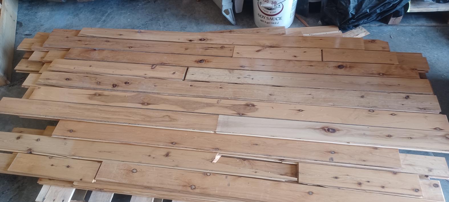 3-1/4 x 3/4 Reclaimed Prefinished Hickory Hardwood Flooring