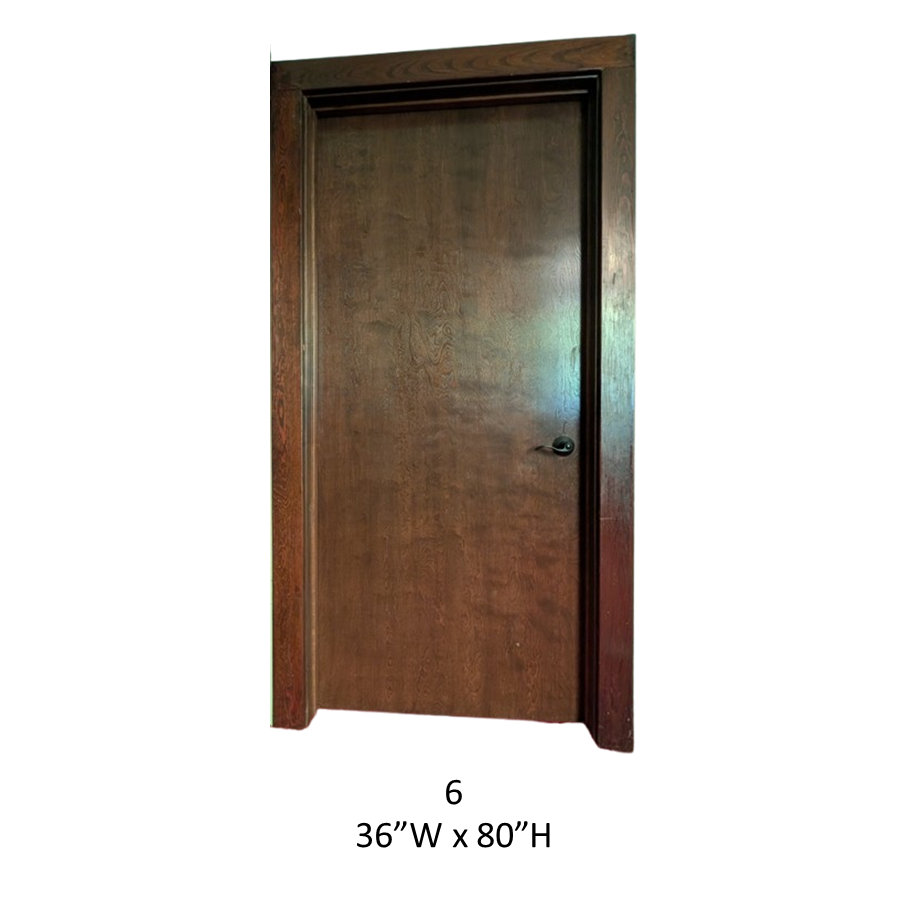 Antique Oak Solid Panel Door