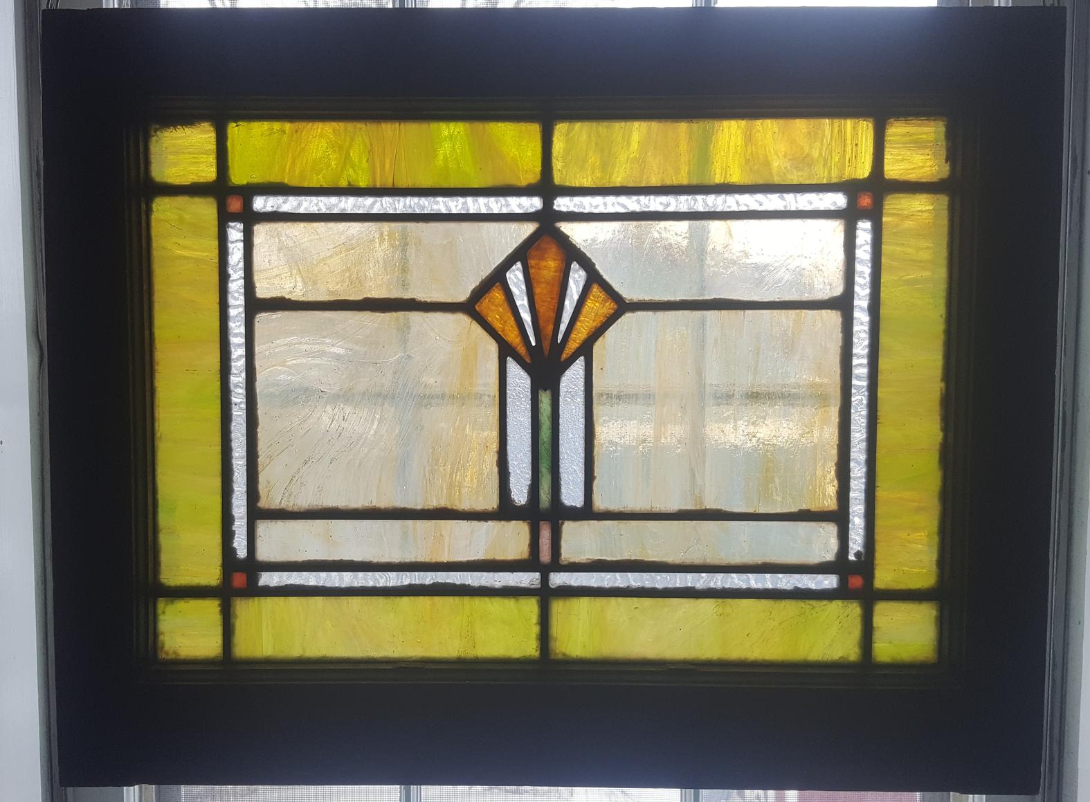 Art Deco Stained Glass Window