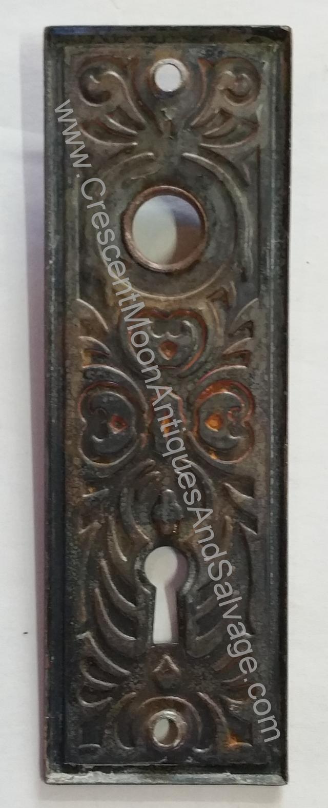 Art Nouveau Faceplate Door Plate Crescent Moon Antiques and Salvage