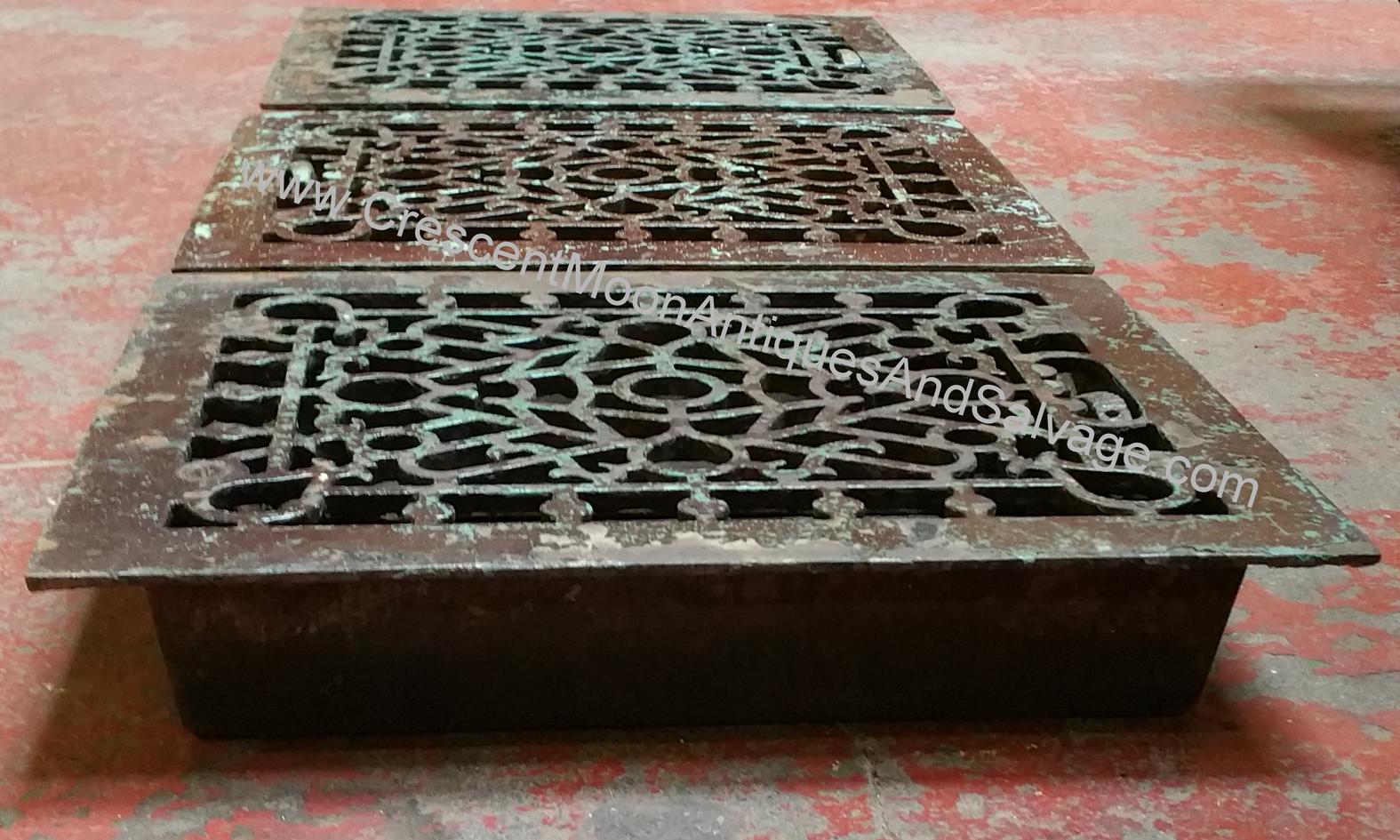 Decorative Cast Iron Floor Grate/s 3 avail 010 SOLD
