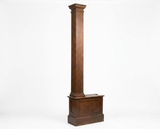 Oak Square Column and Paneled Plinth