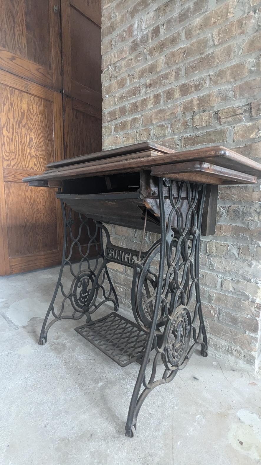 Antique Singer Sewing Table