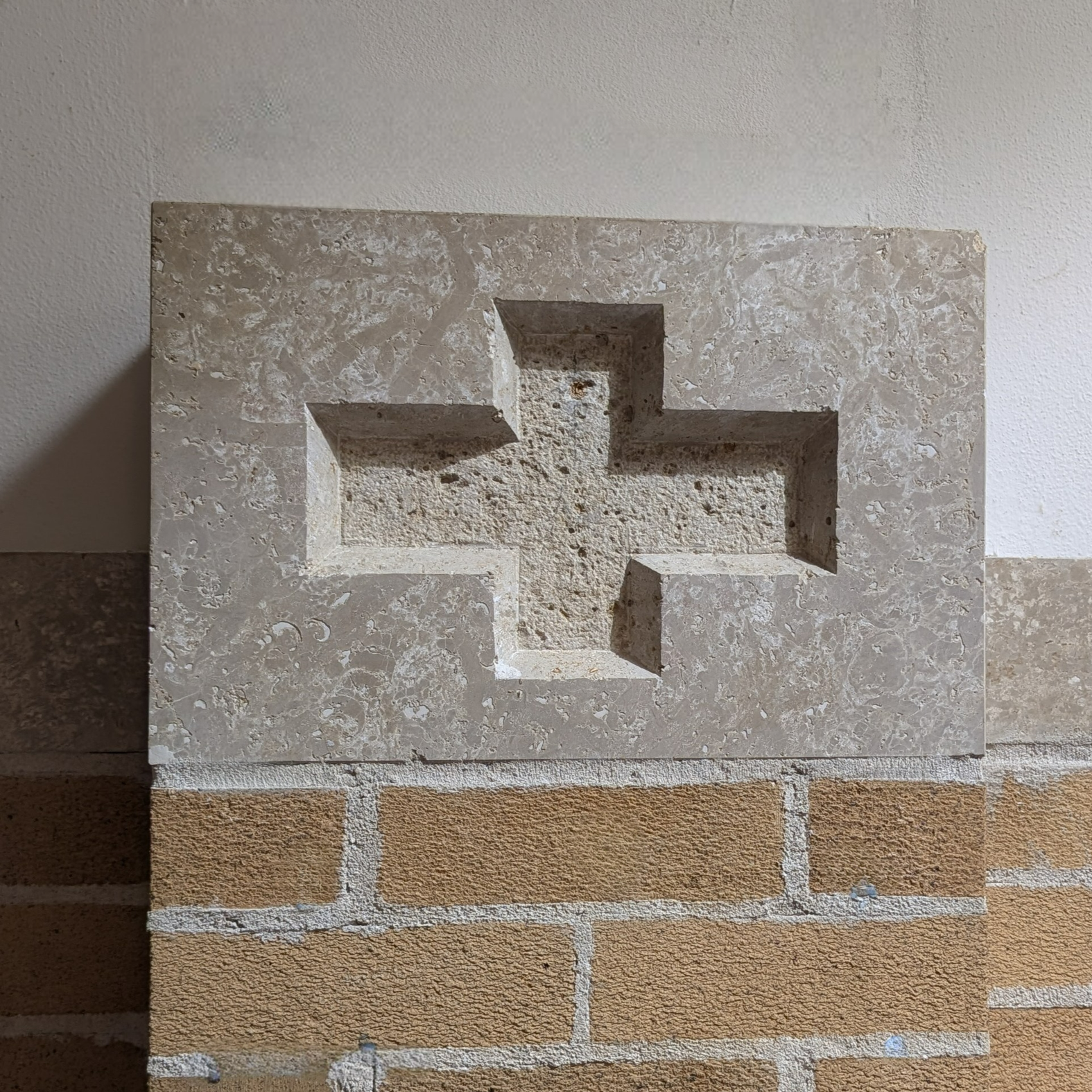 Kasota Stone Cross Block Cap